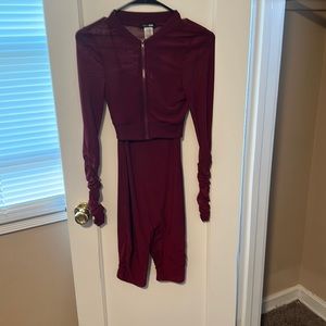 Cranberry romper set